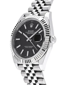Alternative view of Rolex Datejust 41 126334 Stainless Steel Black Dial Jubilee Bracelet