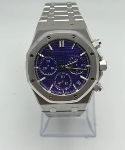 Alternative view of Audemars Piguet Royal Oak 26240BC.OO.1320BC.01 Chronograph ‘Domaine de Murtoli Special Edition’ White Gold Purple Dial