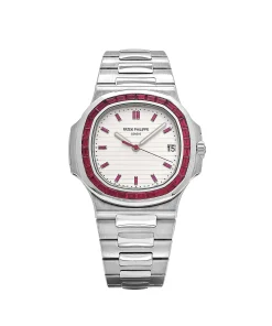 Patek Philippe Nautilus 5711/112P-010 Platinum White Dial Ruby Bezel