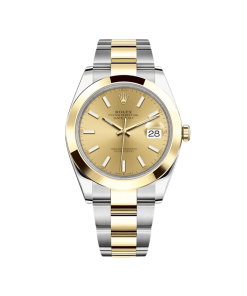 Rolex Datejust 41 126303 Stainless Steel Yellow Gold Champagne Dial