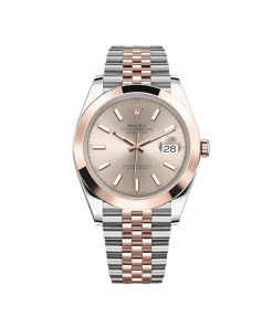 Rolex Datejust 41 126301 Stainless Steel Rose Gold Sundust Dial Jubilee