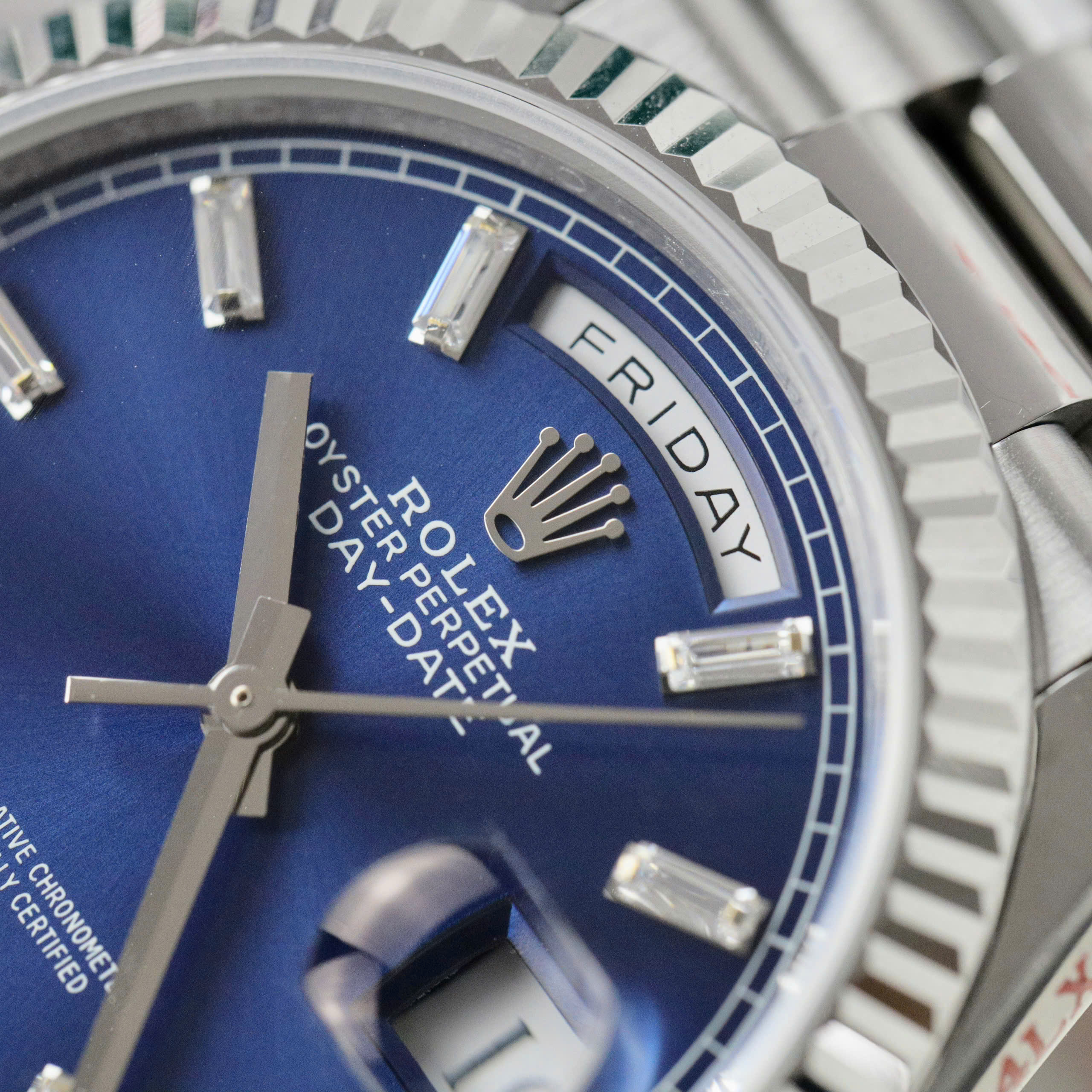 Rolex Day-Date 128236 Blue Dial Stone Markers Weight 159gr QF Factory 36mm - Image 4
