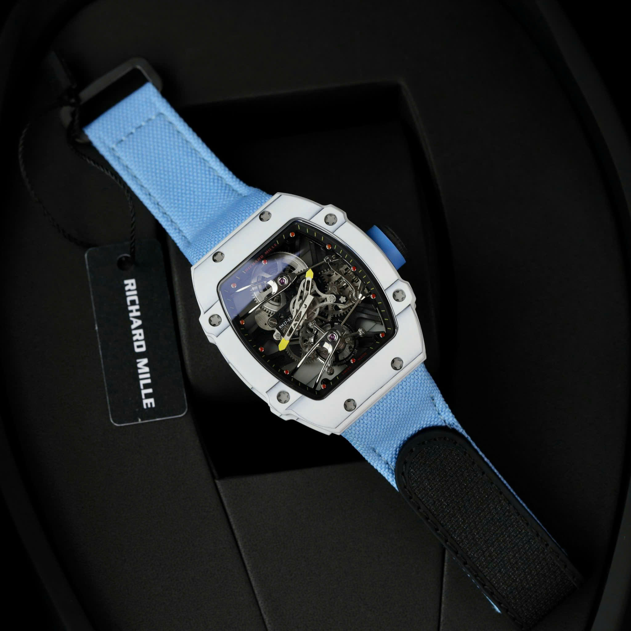 Richard Mille 27-02 Replica 11 Rafael Nadal Tourbillon Blue Nato Strap 42mm - Image 3