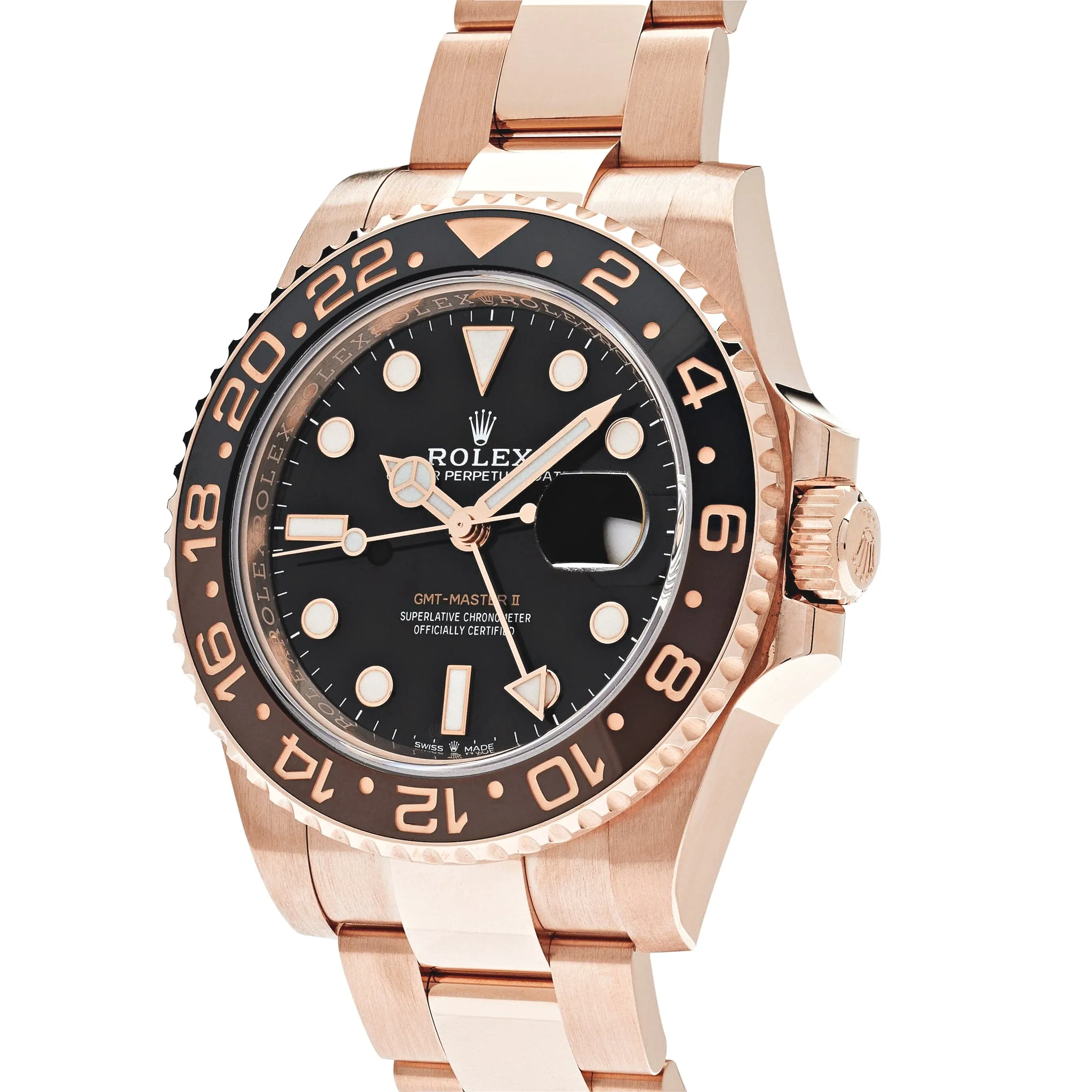 Rolex GMT-Master II 126715CHNR ‘Root Beer’ Rose Gold Black Dial 40mm - Image 4