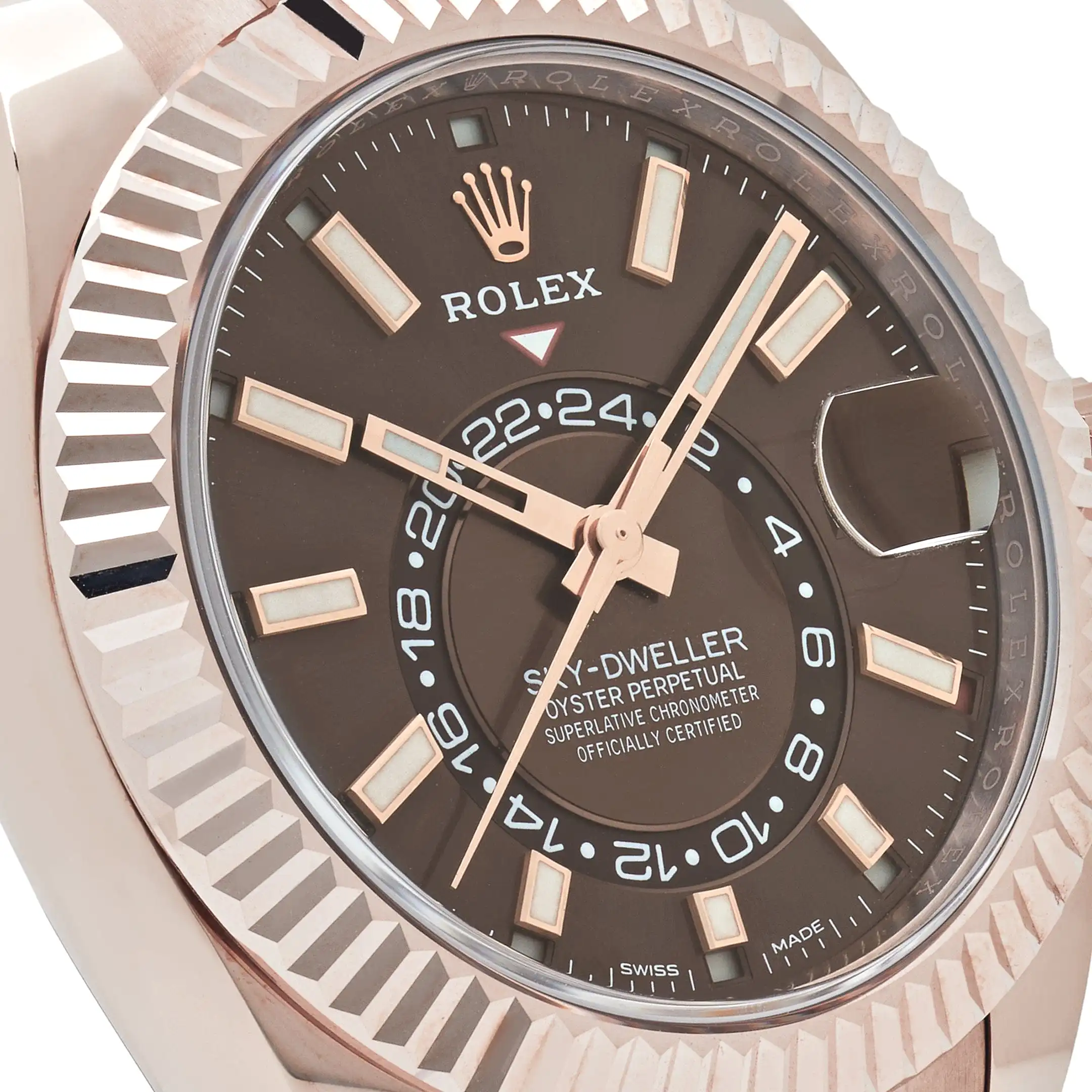 Rolex Sky-Dweller 326935 Rose Gold Chocolate Dial Oyster 42mm - Image 5