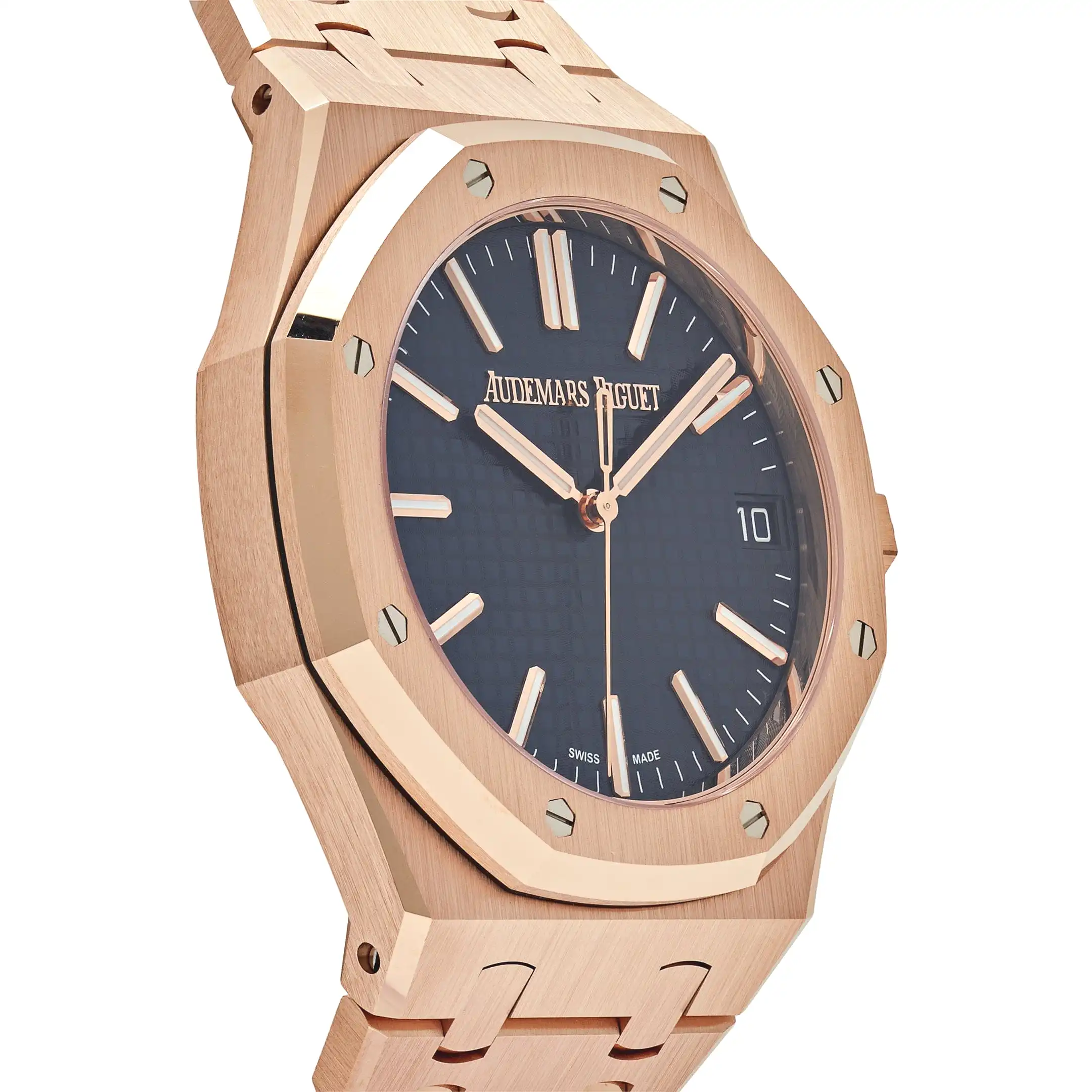 Audemars Piguet Royal Oak Selfwinding 15510OR.OO.1320OR.03 Rose Gold Blue Dial - Image 4
