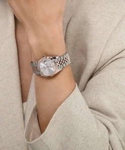 Alternative view of Rolex Datejust 31 278271 ‘Ladies’ Stainless Steel Rose Gold Silver Diamond Dial (2025)