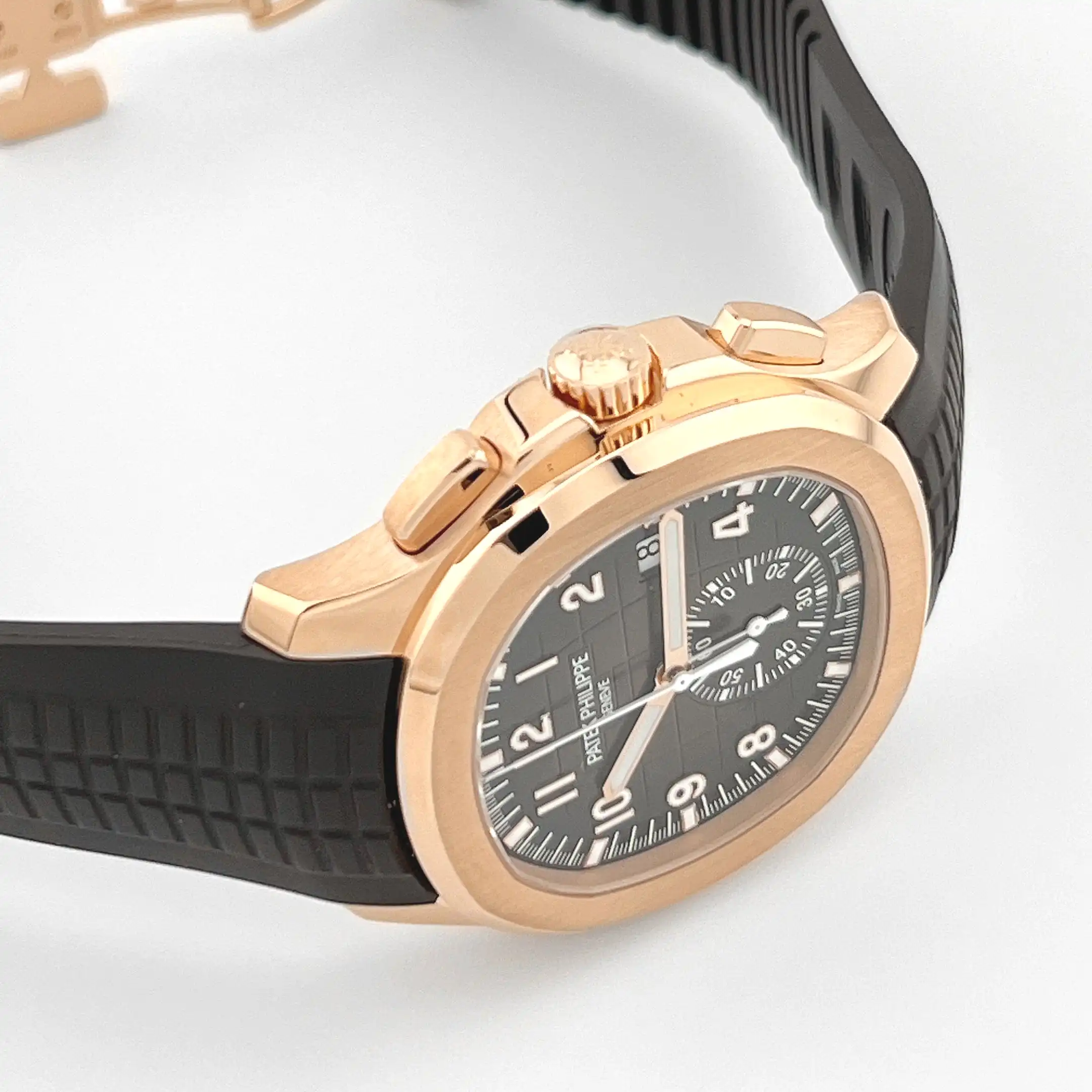 Patek Philippe Aquanaut 5968R-001 Chronograph Rose Gold Brown Dial - Image 4