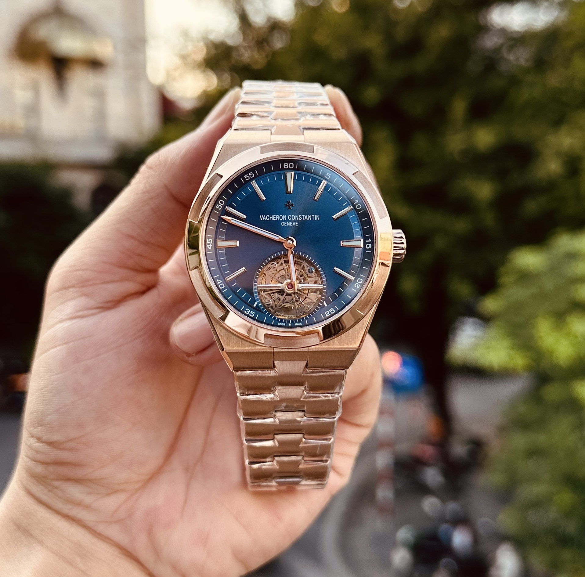 Vacheron Constantin Overseas 6000V Tourbillon Rose Gold Replica 42.5mm