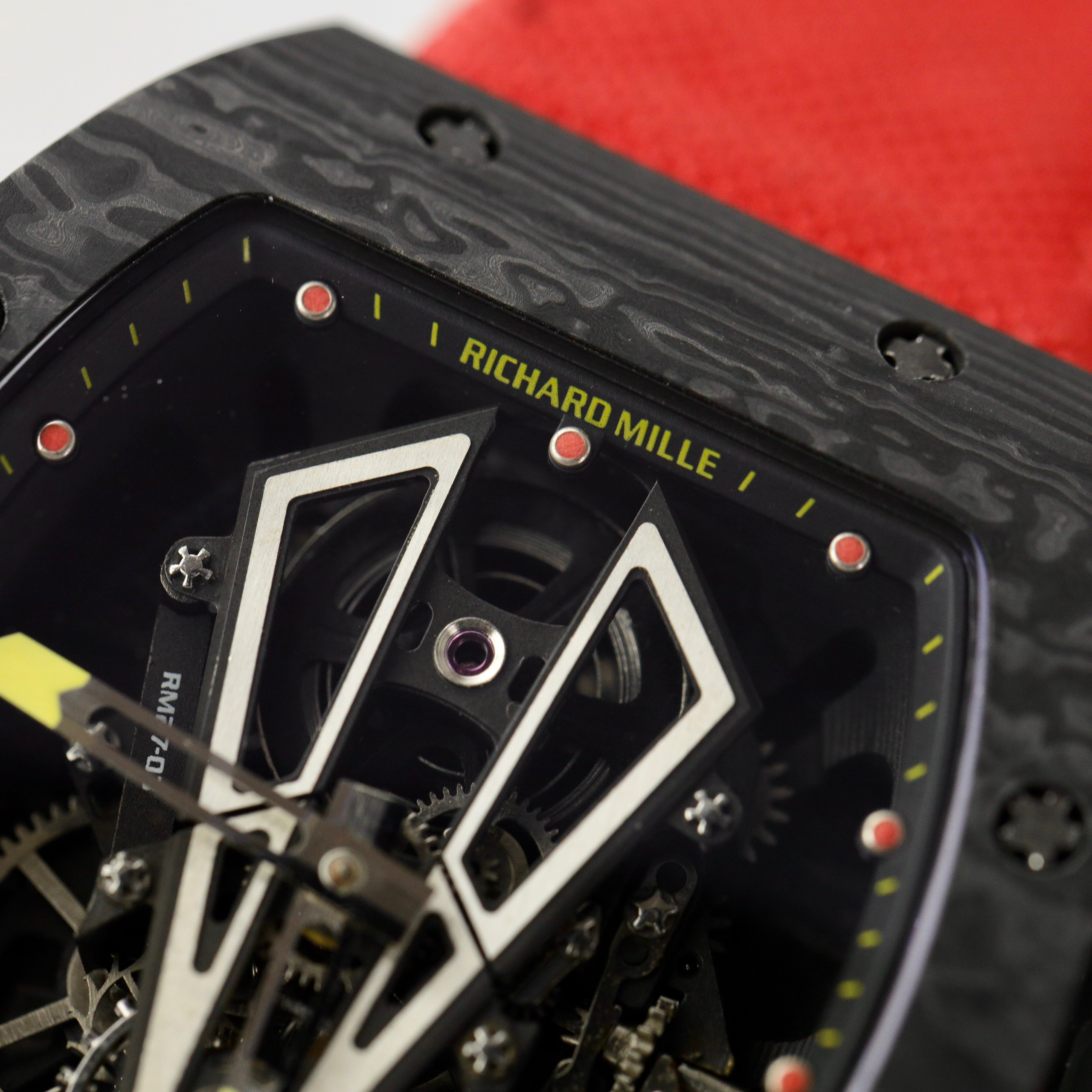 Richard Mille Best Replica Watch RM27-03 Tourbillon Carbon Nylon Strap 42 Grams 44mm - Image 6