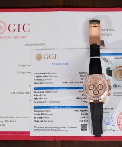Rolex Daytona 126535TBR Replica Luxury Custom Gold Wrapped And Moissanite Diamonds 40mm