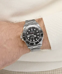 Alternative view of Rolex Sea-Dweller 126600 Stainless Steel Black Dial
