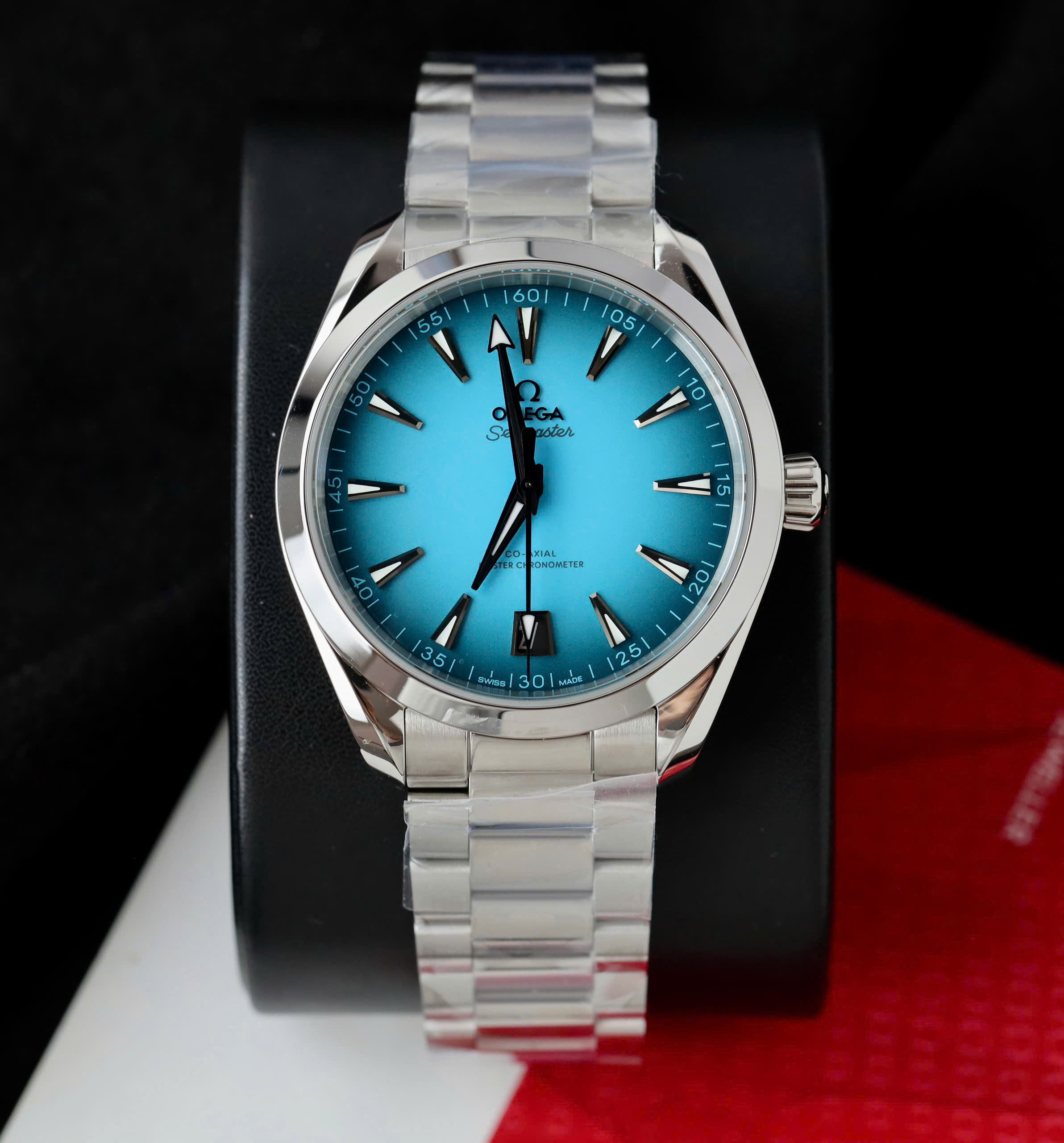 Omega Seamaster Replica Watch Blue Dial Co-Axial Luminous Markers VS Factory 41mm