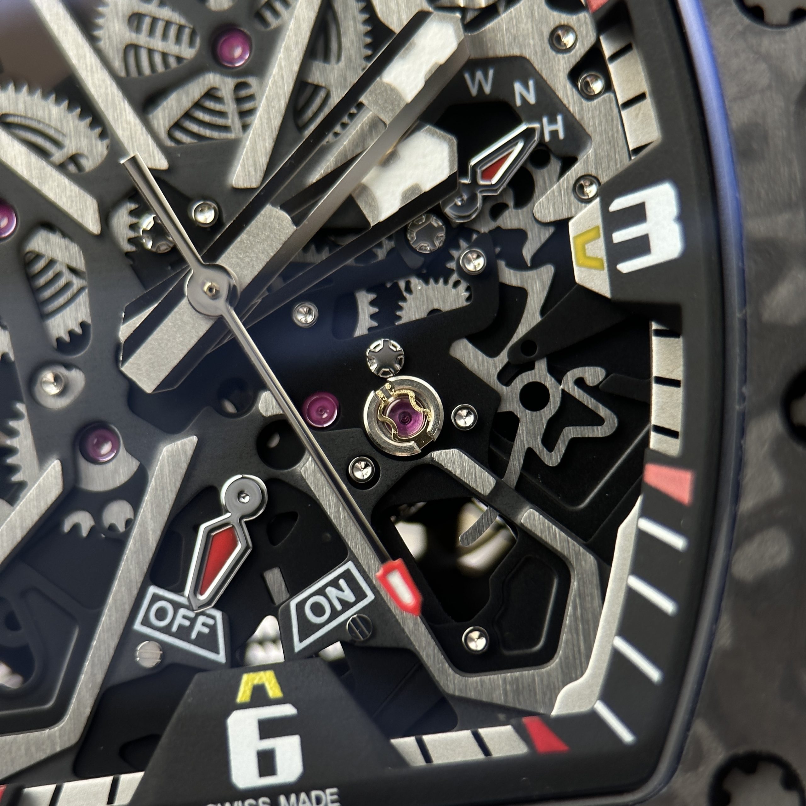 Richard Mille Replica 11 RM 35-03 Rafael Nadal Carbon TPT Case Black 43.2x50mm - Image 10