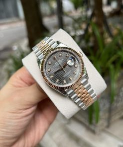 Alternative view of Rolex DateJust 126231 Fluted Gray Dial Replica Watch VS Factory 36mm