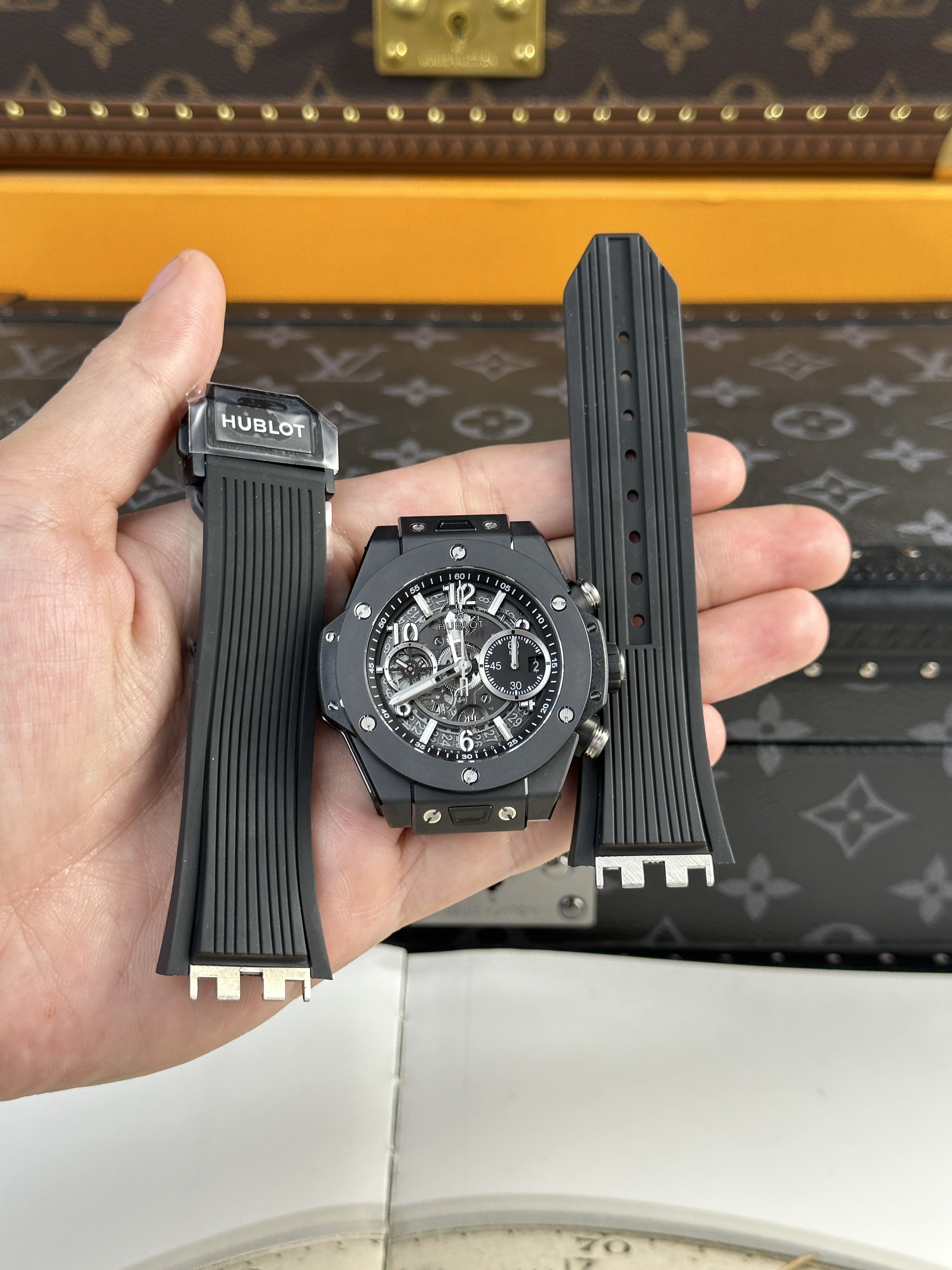 Hublot Big Bang Unico Black Ceramic Replica Watch BBF Factory 42mm