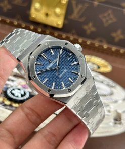 Alternative view of Audemars Piguet Replica 11 Royal Oak 15450ST Blue Dial APS Factory 37mm
