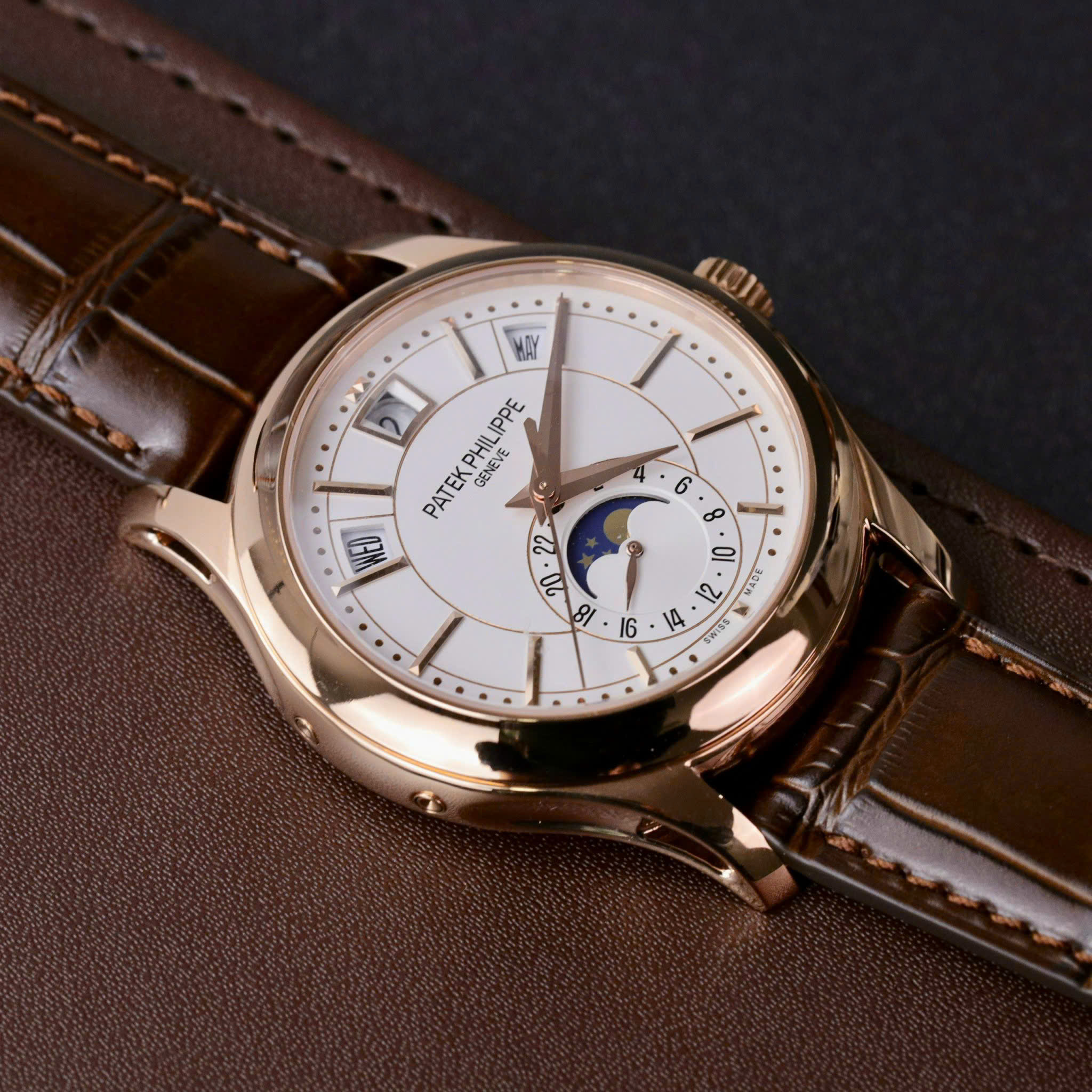 Patek Philippe Complications 5205R Rose Gold White Dial Factory GR 40mm - Image 3