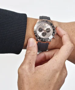 Alternative view of Rolex Daytona 116515LN Rose Gold Sundust Black Dial 40mm