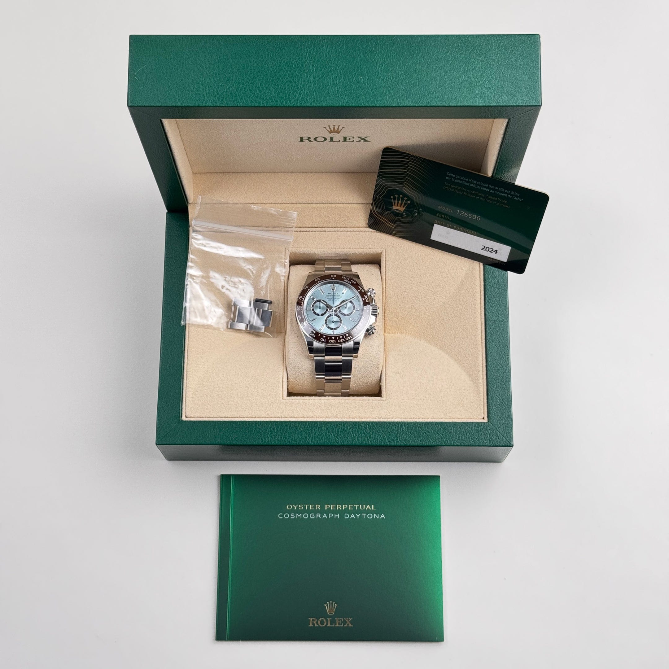 Rolex Daytona 126506 Platinum Ice Blue Baguette Dial 40mm - Image 4