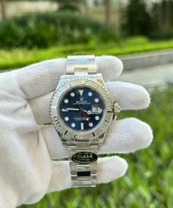 Alternative view of Rolex Yacht-Master 116622 Blue Dial Replica Watch Best Quality 40mm