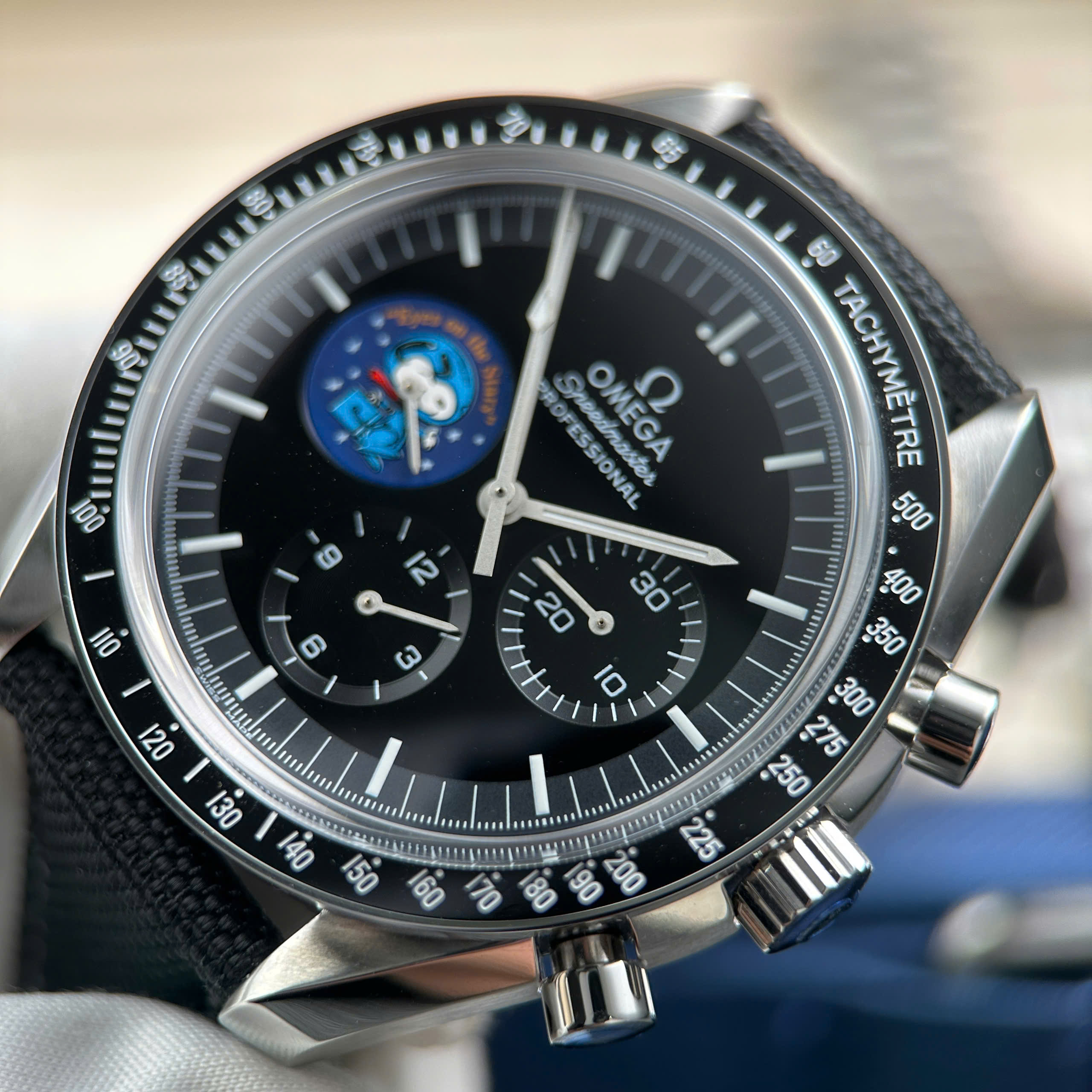 Omega Best Quality Watch Speedmaster Silver Snoopy 50th Anniversary Edition Black Dial New 2025 42mm - Image 5
