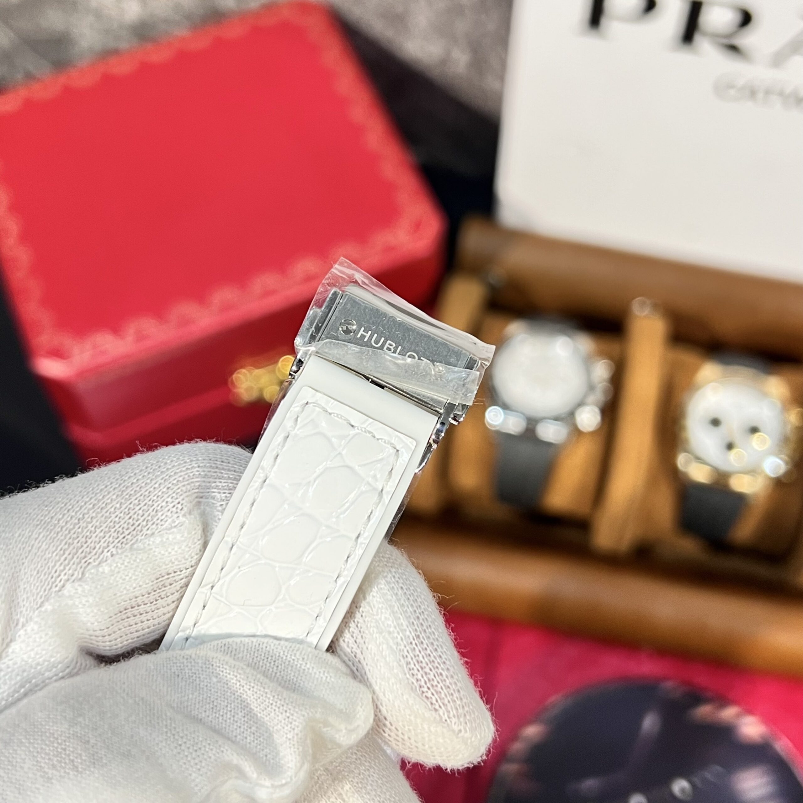 Hublot Classic Fusion Titanium Custom Diamonds Moissanite White Dial 38mm - Image 5