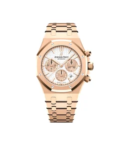 Audemars Piguet Royal Oak 26315OR.OO.1256OR.01 Chronograph Rose Gold Silver Dial
