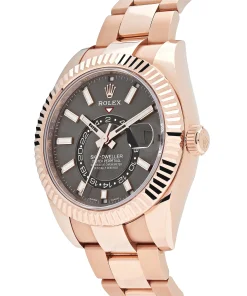 Alternative view of Rolex Sky-Dweller 336935 Rose Gold Rhodium Slate Grey Dial 42mm