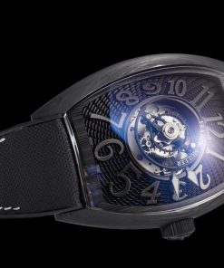 Alternative view of Franck Muller Grand Central Tourbillon Carbon Best Replica Watch 45mm