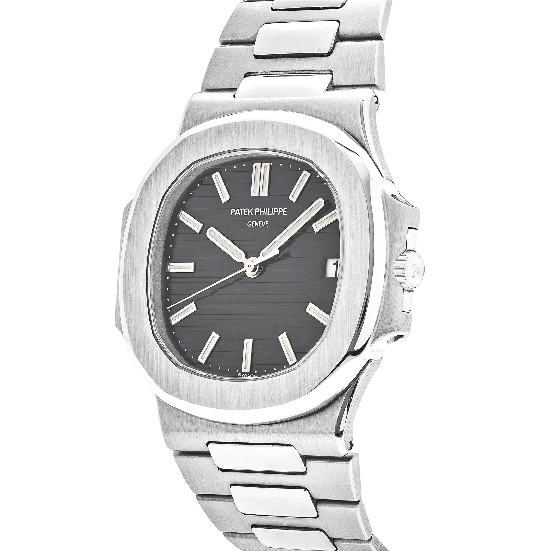 Patek Philippe Nautilus 3711/1G-001 Date White Gold Black Dial - Image 3