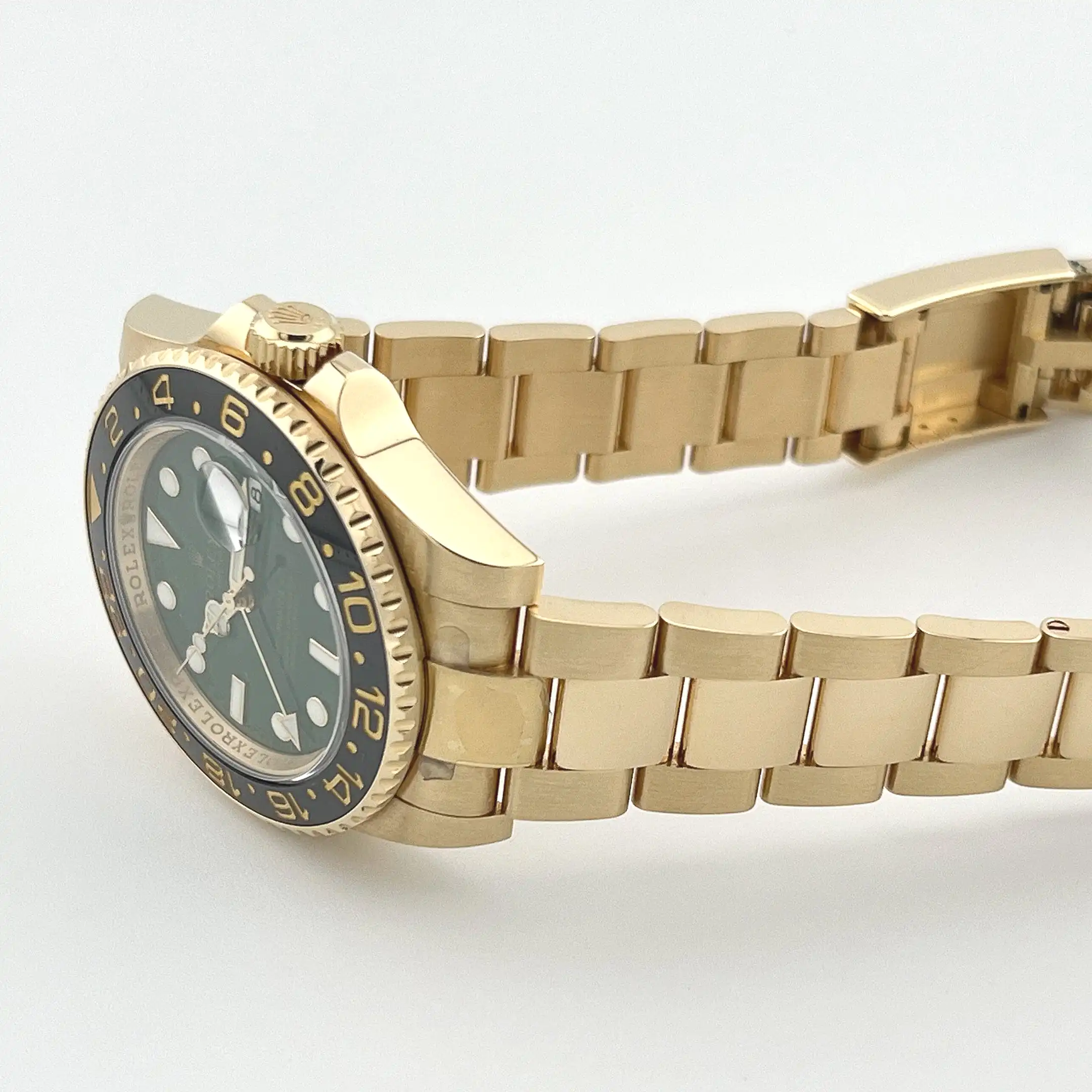 Rolex GMT-Master II 116718LN Yellow Gold Green 40mm - Image 7
