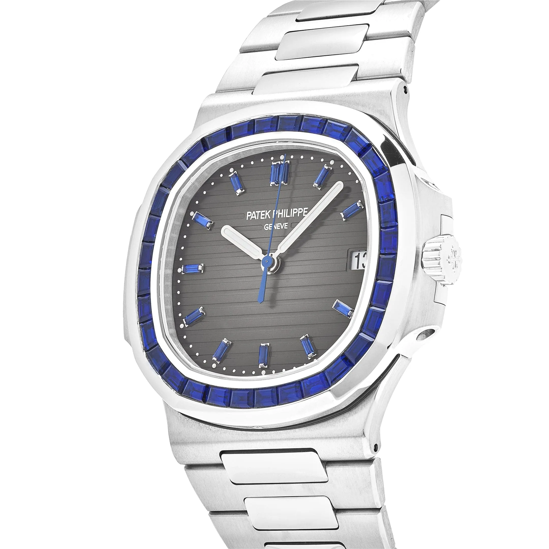 Patek Philippe Nautilus 5711/111P-001 Platinum Blue Sapphire - Image 4