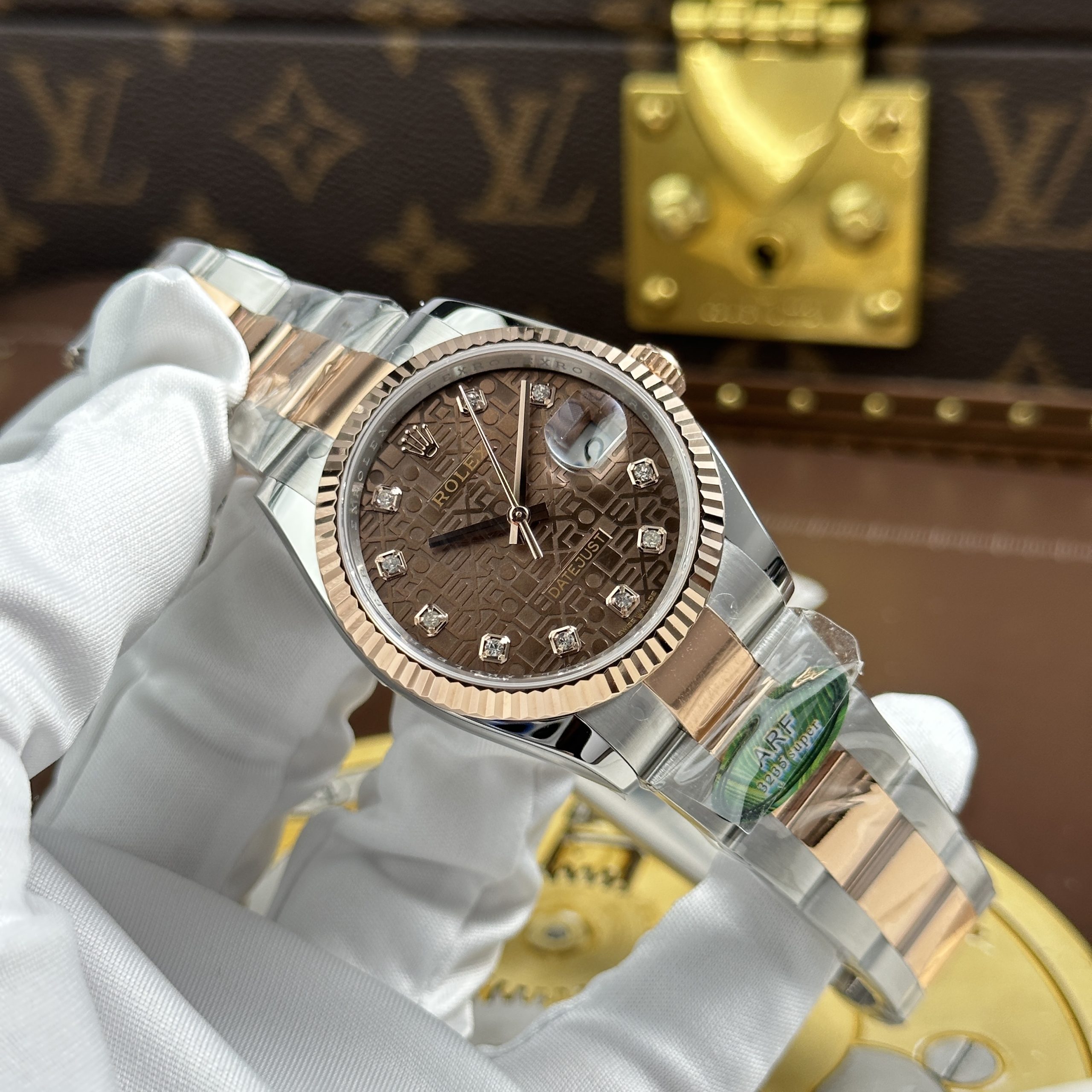 Rolex DateJust High-End Chocolate Brown Dial Oyster Strap Factory AR 36mm - Image 2