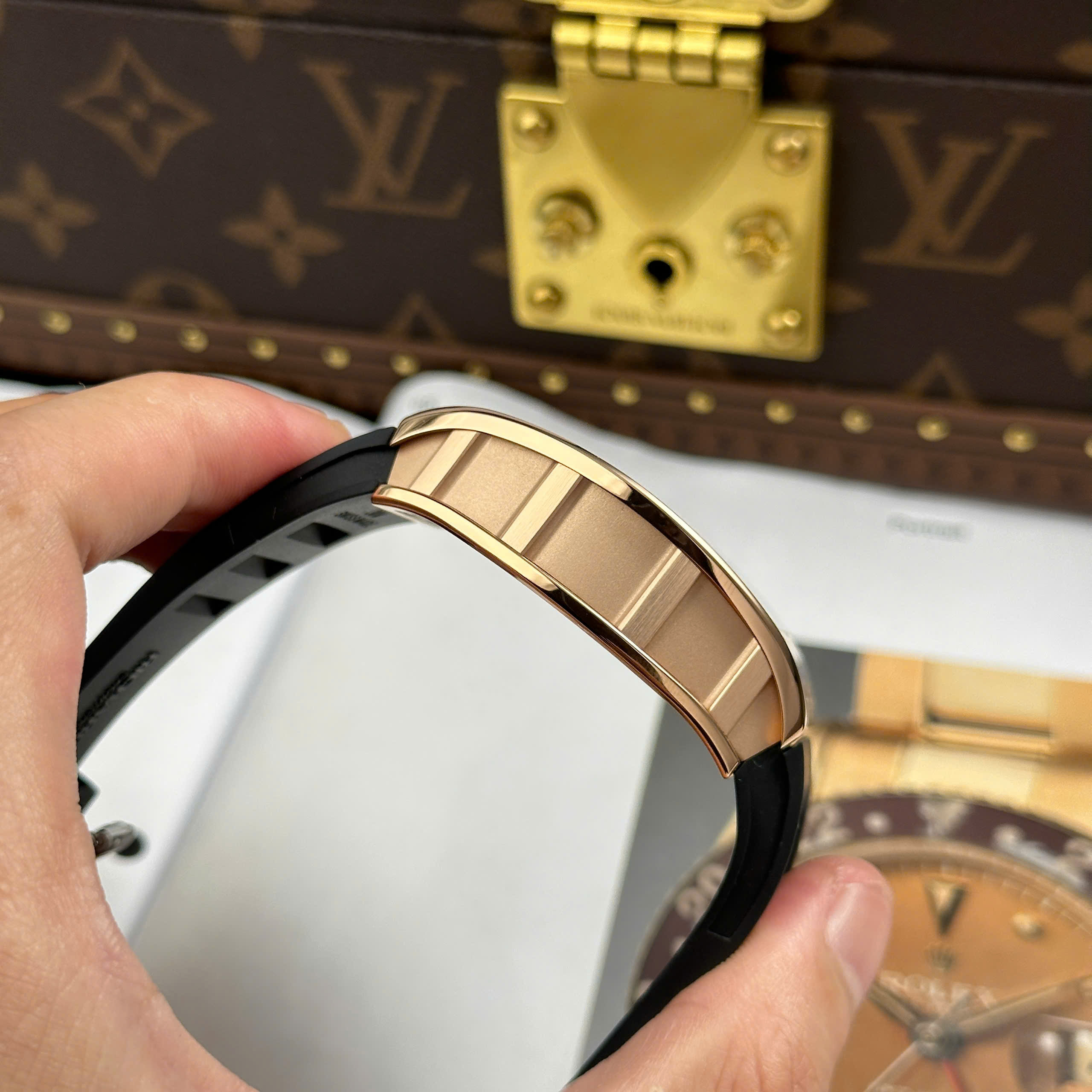Richard Mille Replica 11 RM035 Americas Toro Rose Gold Plated Rubber Strap ZF Factory 40mm - Image 11