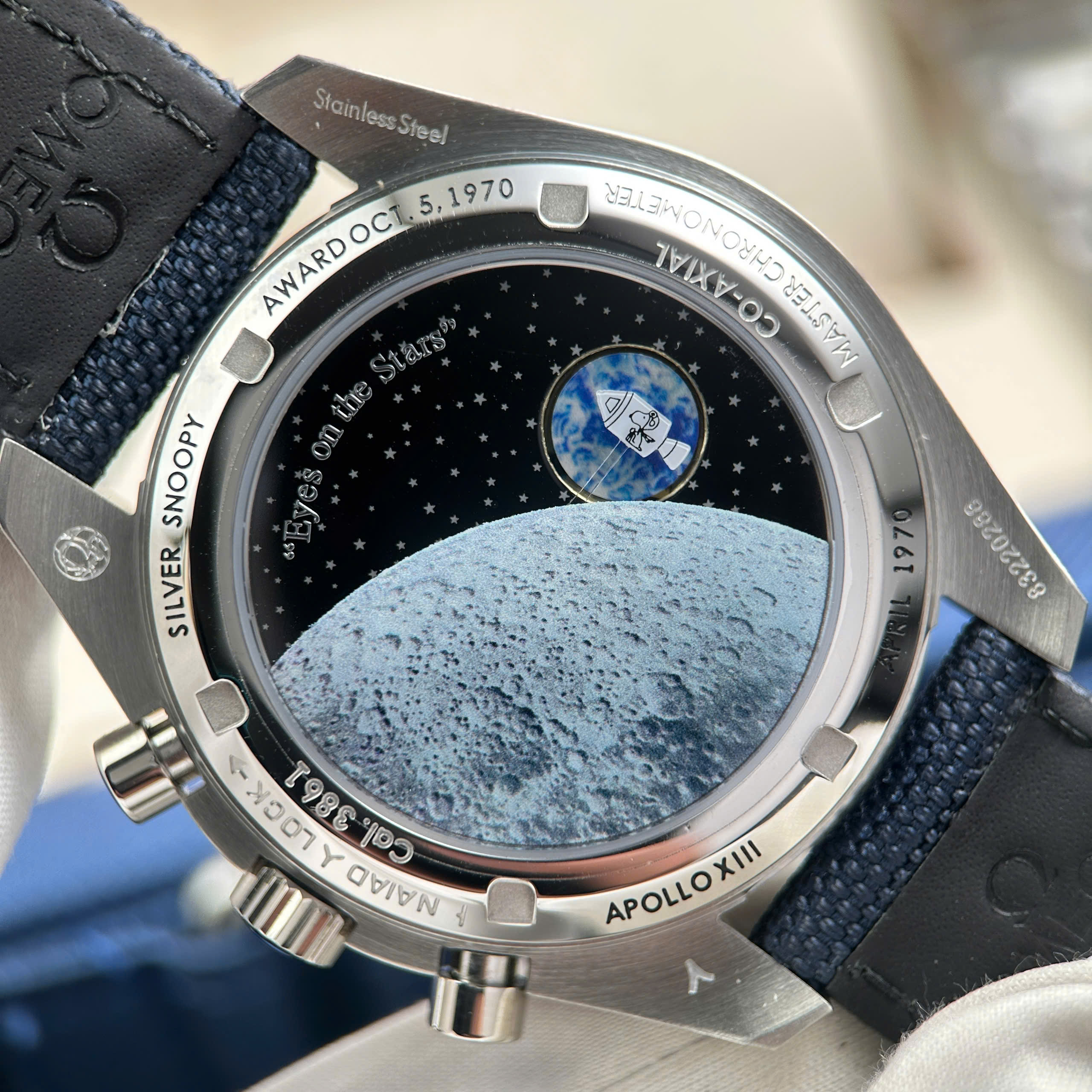 Omega Replica Watch Speedmaster Silver Snoopy 50th Anniversary New 2025 42mm - Image 4