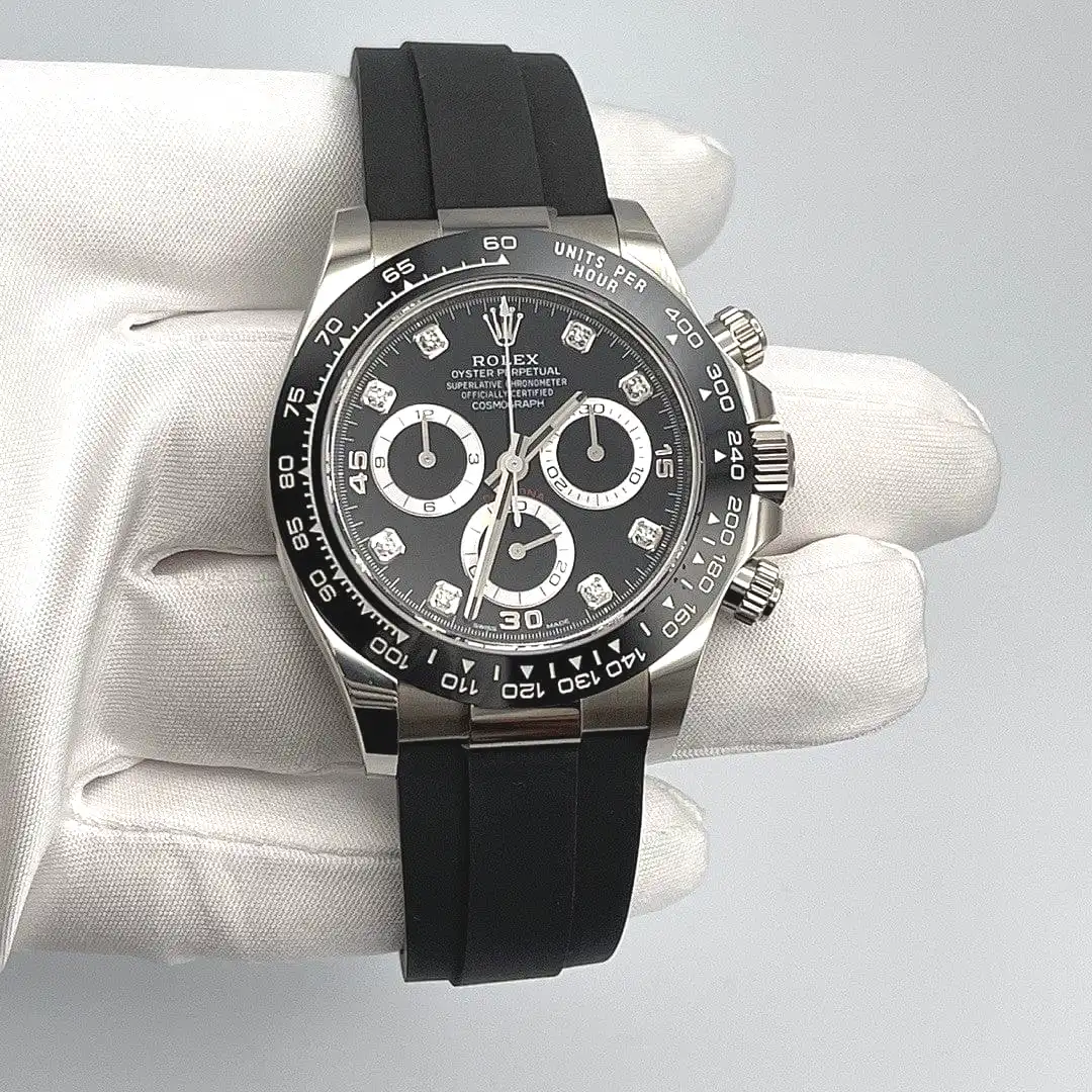 Rolex Daytona 116519LN White Gold Black Diamond Dial 40mm - Image 4