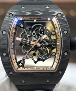 Alternative view of Richard Mille Replica Luxury RM055-CA-RG Black Rubber Strap Factory ZF 49.9×42.7mm