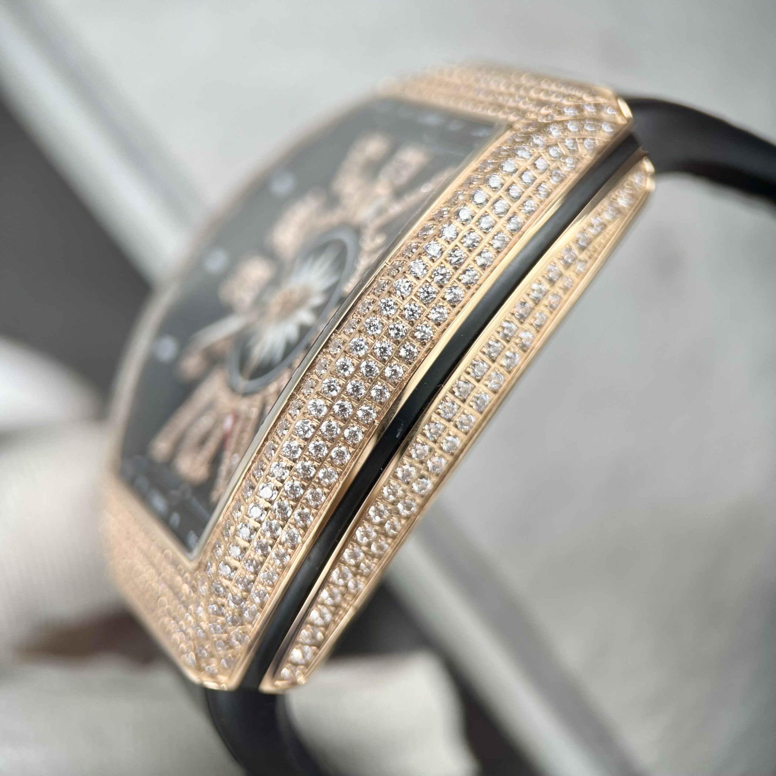 Franck Muller V45 Watch Rose Gold Black Color ABF Factory 45mm - Image 6