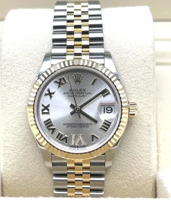 Alternative view of Rolex Datejust 31 278273 ‘Ladies’ Yellow Gold Stainless Steel Silver Dial