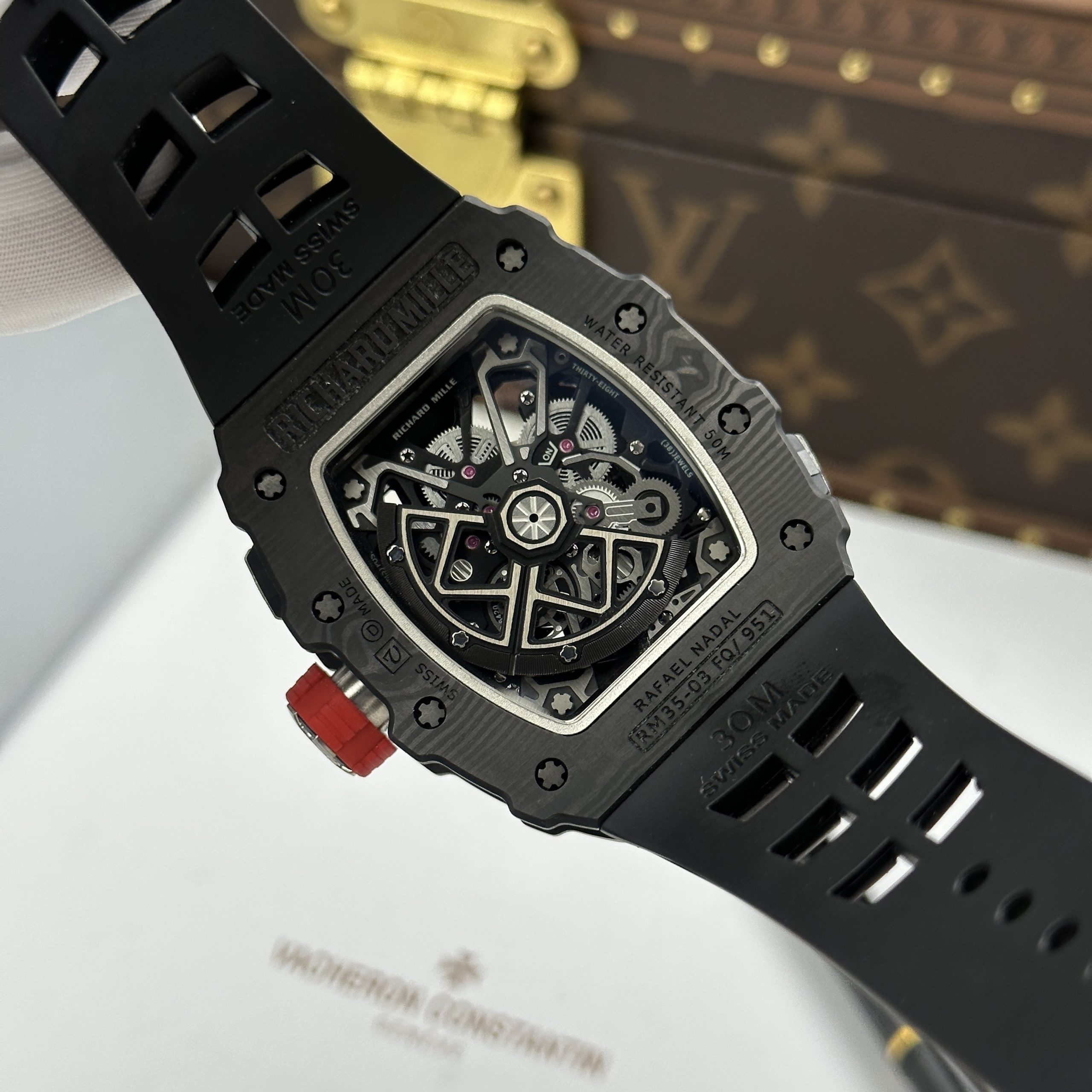 Richard Mille Replica 11 RM 35-03 Rafael Nadal Carbon TPT Case Black 43.2x50mm - Image 5