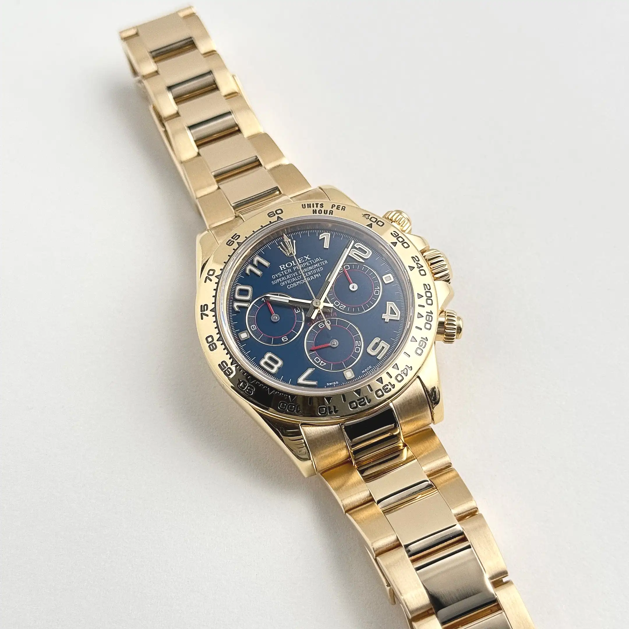 Rolex Daytona 116508 Yellow Gold Blue Racing Arabic 40mm - Image 2