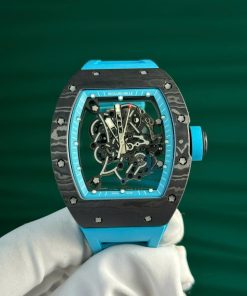 Richard Mille Crafting Carbon NTPT RM055 Blue ZF Factory 49.9×42.7mm