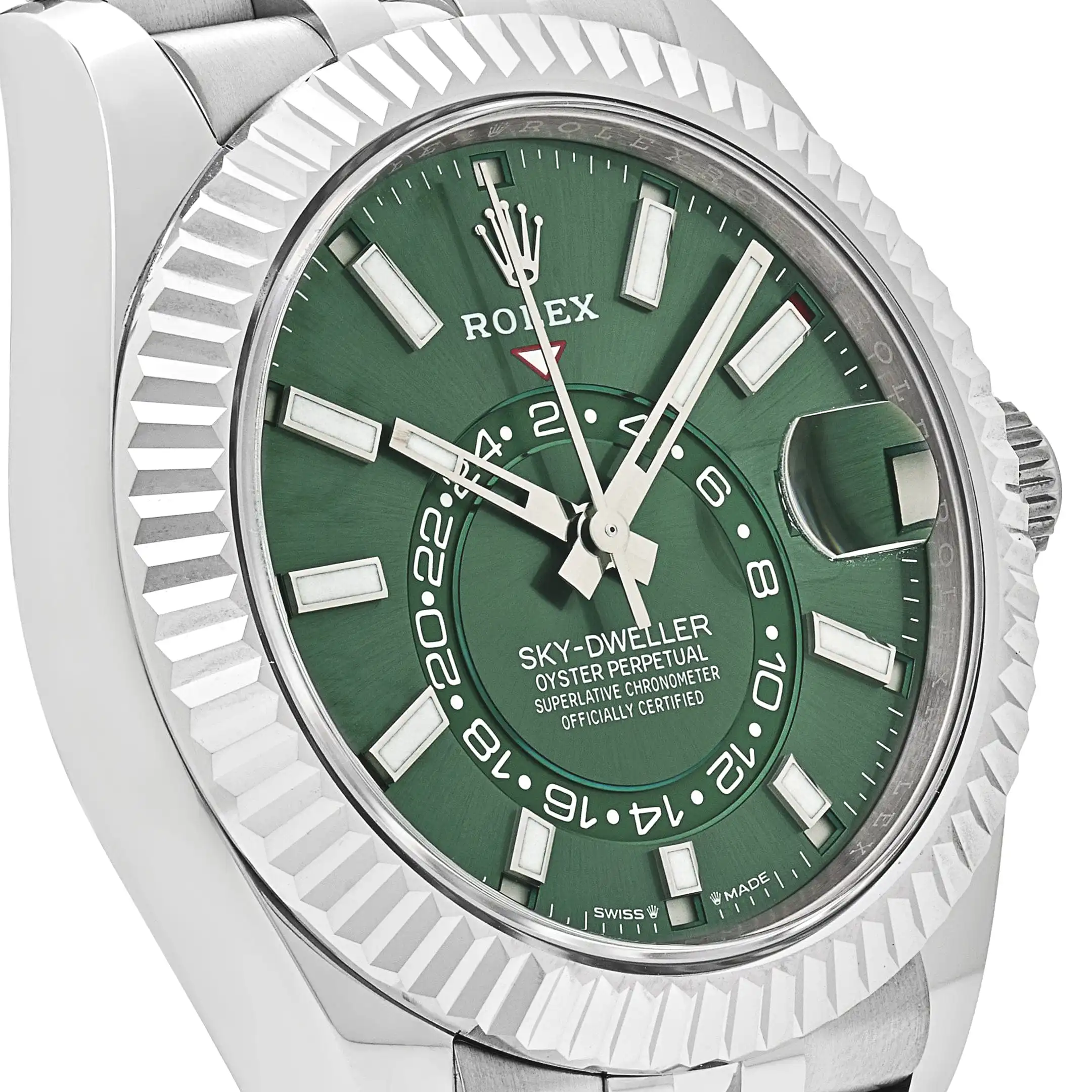 Rolex Sky-Dweller 336934 Stainless Steel Green Dial Jubilee 42mm - Image 5