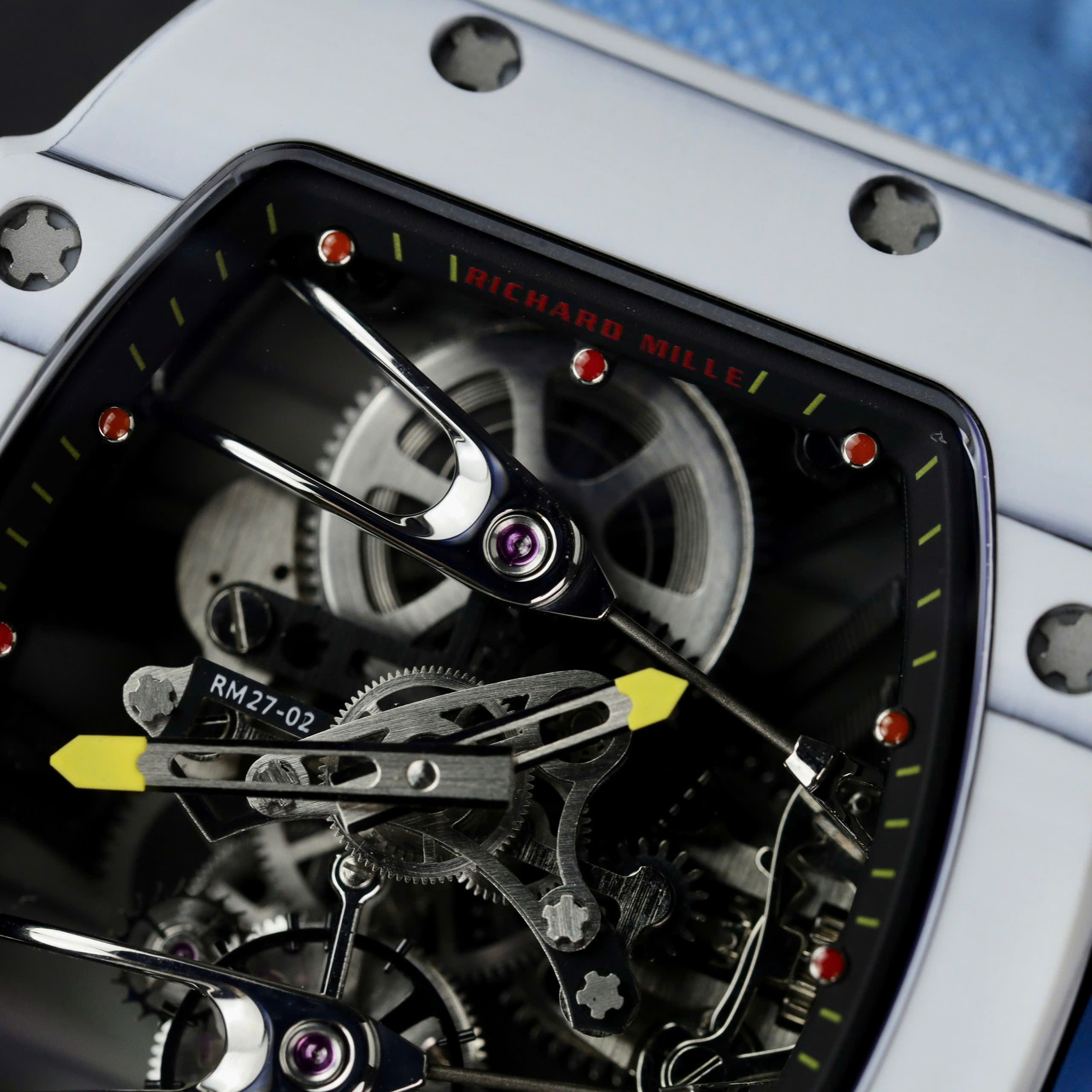Richard Mille 27-02 Replica 11 Rafael Nadal Tourbillon Blue Nato Strap 42mm - Image 4