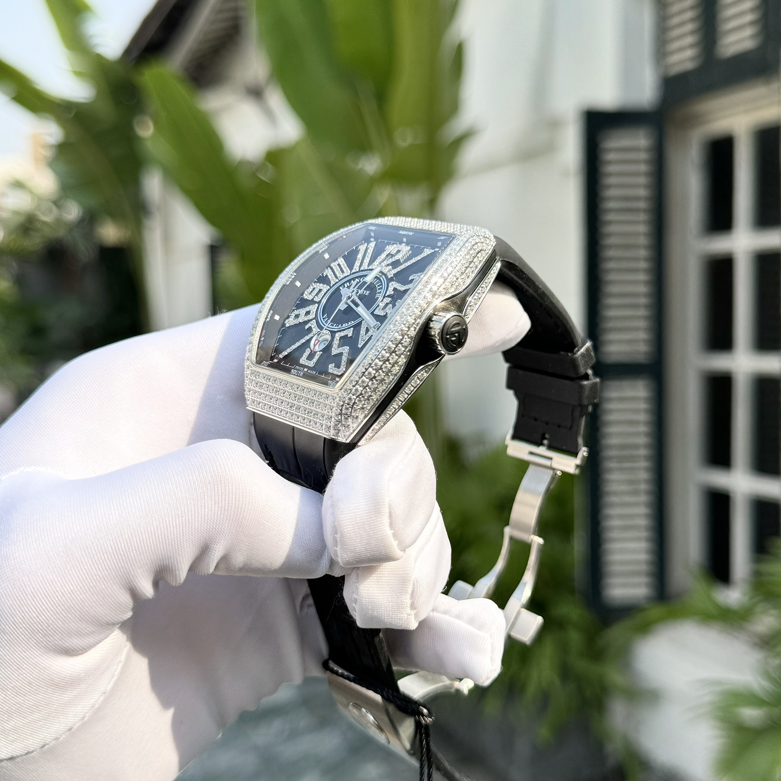 Franck Muller V45 Replica 11 Watch Black Color ABF Factory 45mm - Image 4