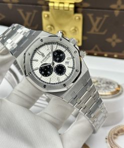 Alternative view of Audemars Piguet Replica 11 Watch Royal Oak Chronograph 26331 White Dial APS Factory 41mm