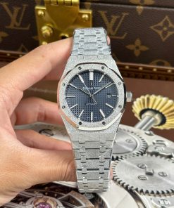Audemars Piguet Rep11 Watch Royal Oak 15410 Frosted Anthracite Blue Dial Factory APS 41mm