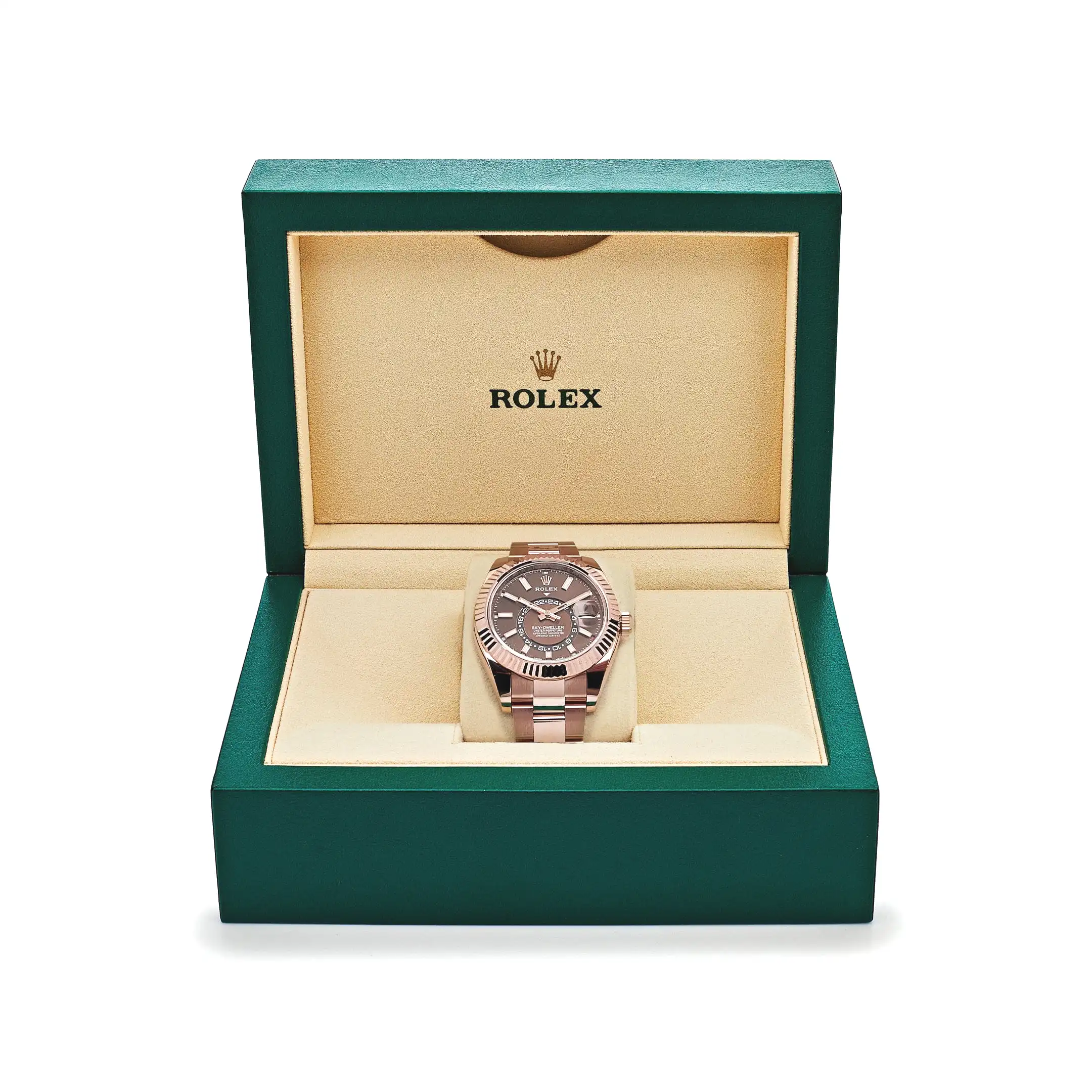 Rolex Sky-Dweller 326935 Rose Gold Chocolate Dial Oyster 42mm - Image 7
