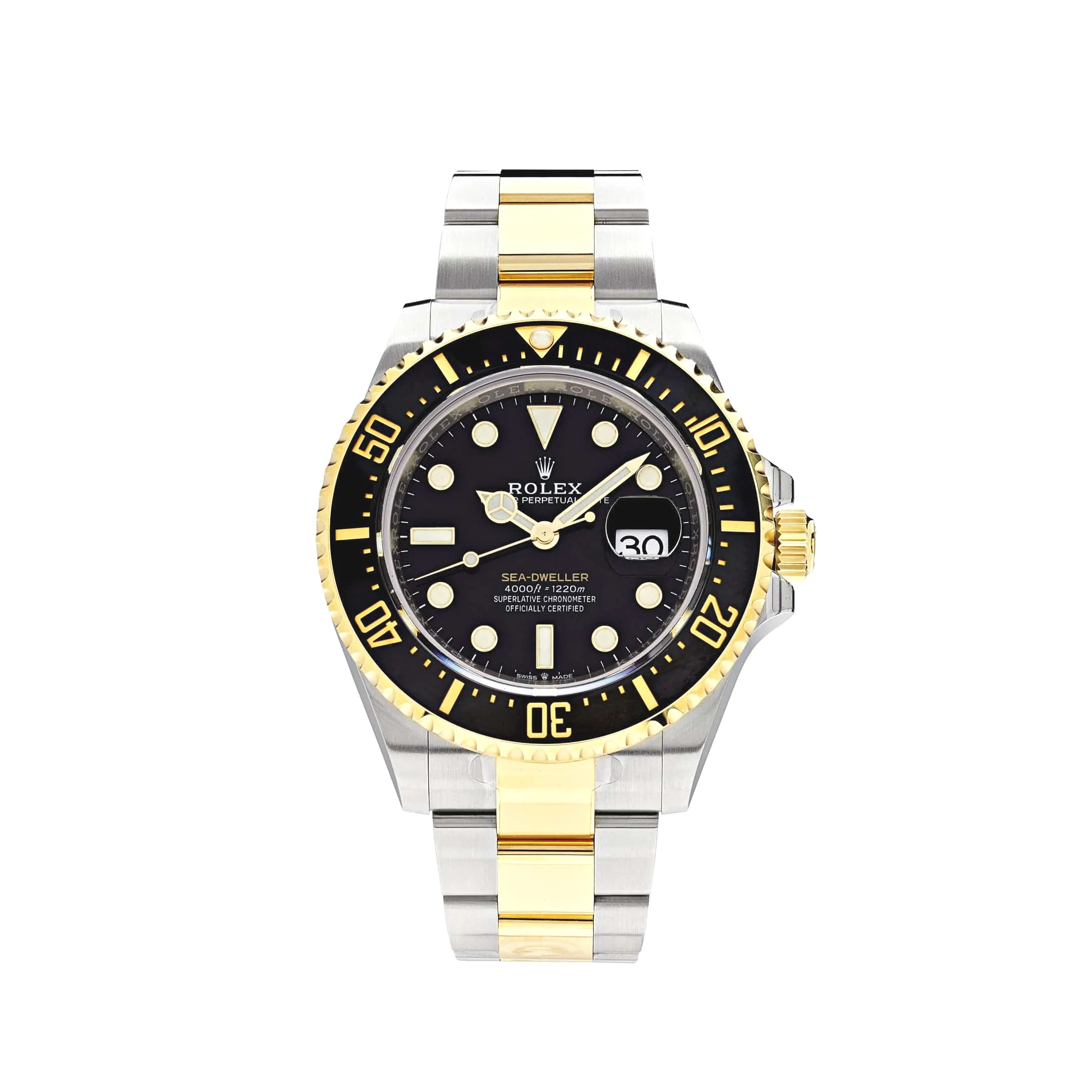Rolex Sea-Dweller 126603 Stainless Steel Yellow Gold Black Dial